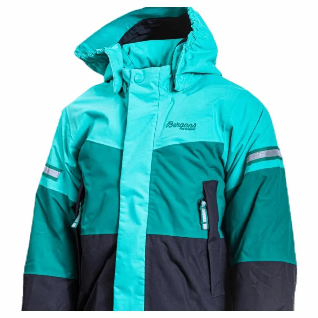 Bergans of Norway Lilletind Insulated Kids Jacket Green/Grey Grön och Grå Outlet