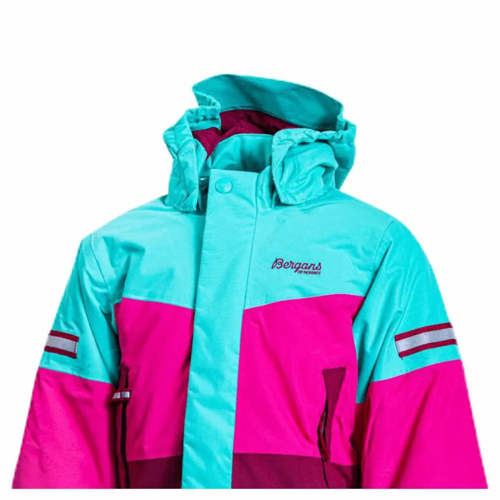 Bergans of Norway Lilletind Insulated Kids Jacket Pink/Green Rosa och Grön New