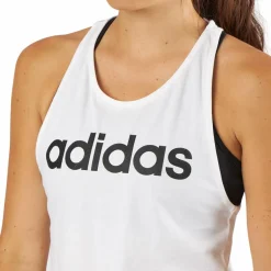 adidas Linear Loose Tank White/Black Vit Hot