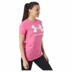 Under Armour Live Sportstyle Graphic Ssc Bubble Gum /  / White Rosa New