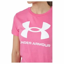 Under Armour Live Sportstyle Graphic Ssc Bubble Gum /  / White Rosa New