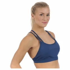 Reebok Lm Hero Strappy Bra- Padded Blue Blå New