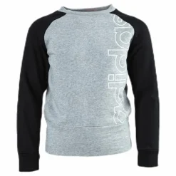 Logo Crew Sweatshirt Junior Black/Grey*adidas Clearance