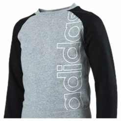 Logo Crew Sweatshirt Junior Black/Grey*adidas Clearance