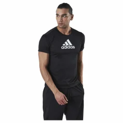 adidas Logo Sport T-Shirt Black / White Svart Online