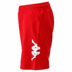 Kappa Logoshorts White/Red Vit och Röd