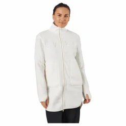 Svea Long Pile Zip Sweat Off White Vit Sale