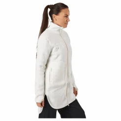Svea Long Pile Zip Sweat Off White Vit Sale