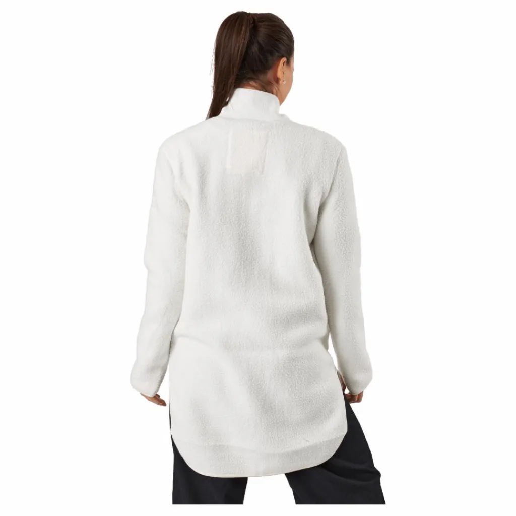 Svea Long Pile Zip Sweat Off White Vit Sale