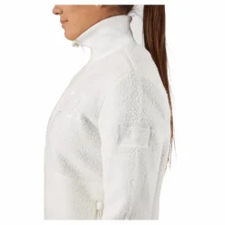 Svea Long Pile Zip Sweat Off White Vit Sale
