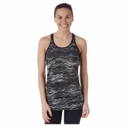 Long Racerback AOP Black*Röhnisch Discount