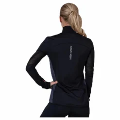 Long Sleeve 1/2 Zip Top Black*Calvin Klein Online