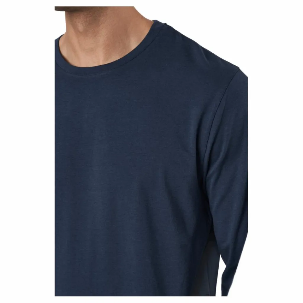 Resteröds Long Sleeve Tee Bamboo Navy Blå Online