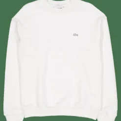 Lacoste Loose Fit Heavy Fleece Sweatsh Flour White Sale