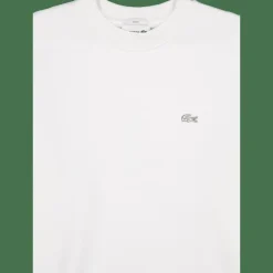 Lacoste Loose Fit Heavy Fleece Sweatsh Flour White Sale