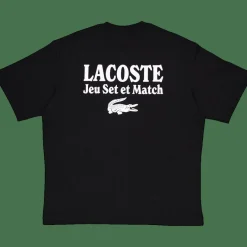 Lacoste Loose Fit Heavy Jersey Printed Noir 031 Black