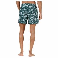 Louie Swim Trunks Patterned/Green*Wyte Clearance