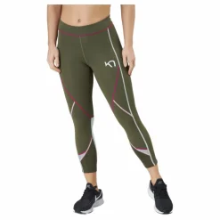 Kari Traa Louise 3/4 Tights Tweed Grön Best