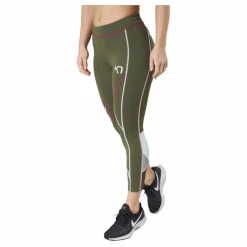Kari Traa Louise 3/4 Tights Tweed Grön Best