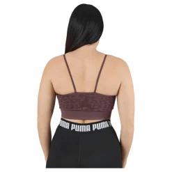 Puma Low Impact Formknit Seamless L Dusty Plum-leopard Print Brun Discount