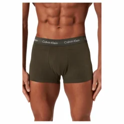Calvin Klein Low Rise Trunk 3pk Sleek Grey/ Tourmaline/ Olive Brun Online