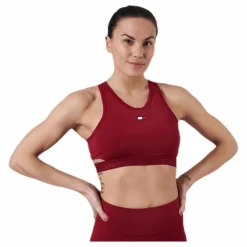 Tommy Hilfiger Sport Low Support Removable Pads Bra Red Röd Sale