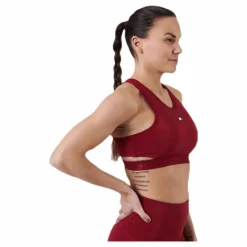 Tommy Hilfiger Sport Low Support Removable Pads Bra Red Röd Sale