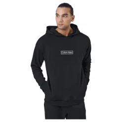 Calvin Klein L/s Hoodie Black Svart Clearance