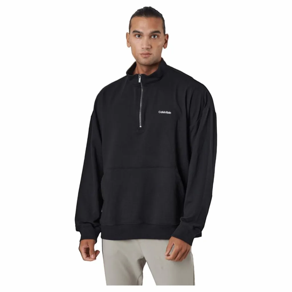L/s Quarter Zip Black*Calvin Klein New