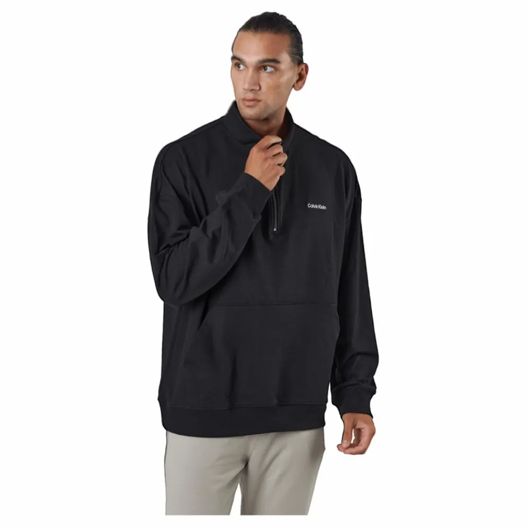 L/s Quarter Zip Black*Calvin Klein New