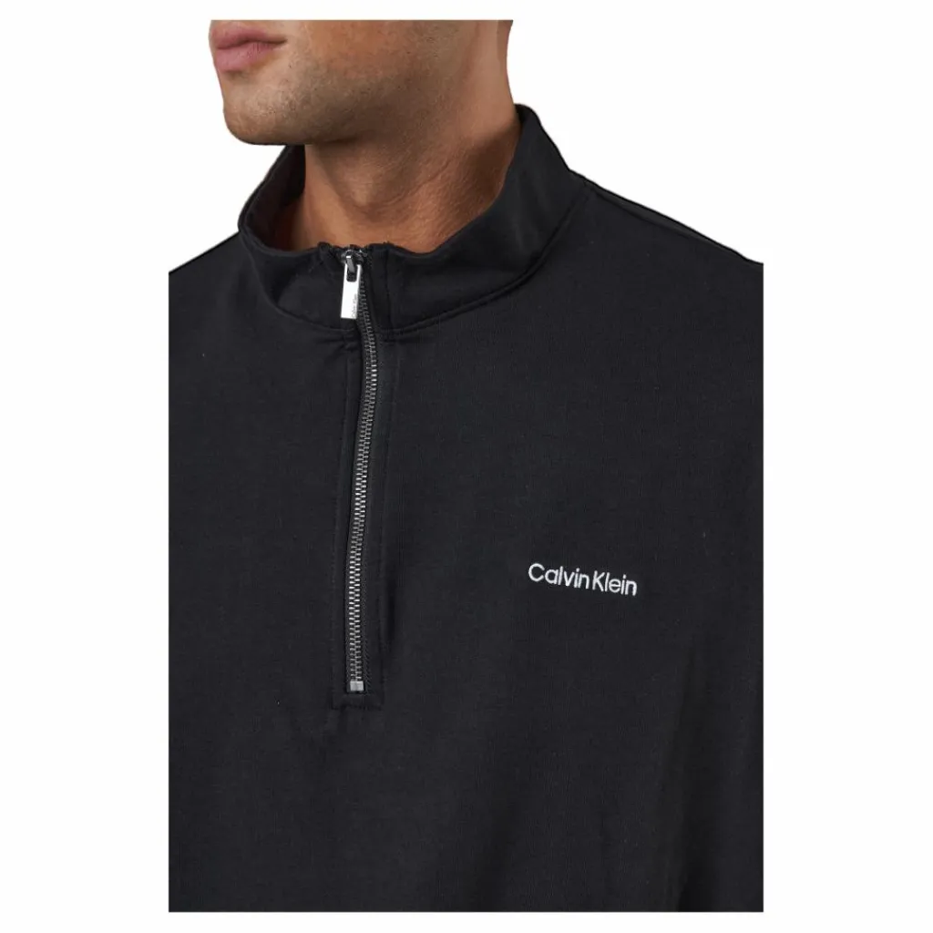 L/s Quarter Zip Black*Calvin Klein New