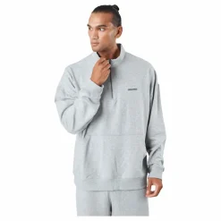 Calvin Klein L/s Quarter Zip Grey Heather Grå Sale