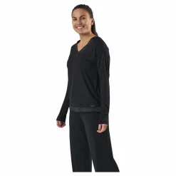 Calvin Klein L/S V-Neck Black Svart
