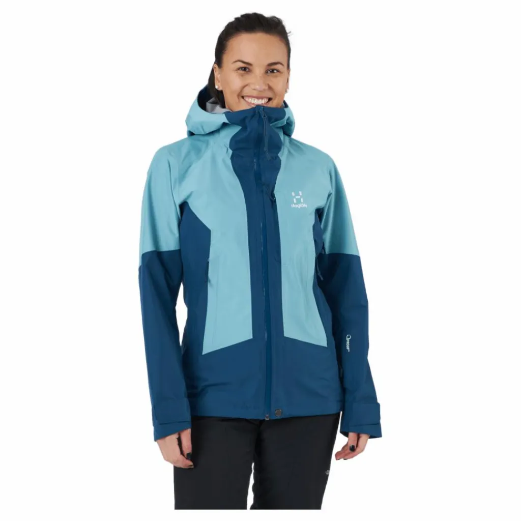 Haglöfs Lumi Jacket Women Dark Ocean/frost Blue Blå Best