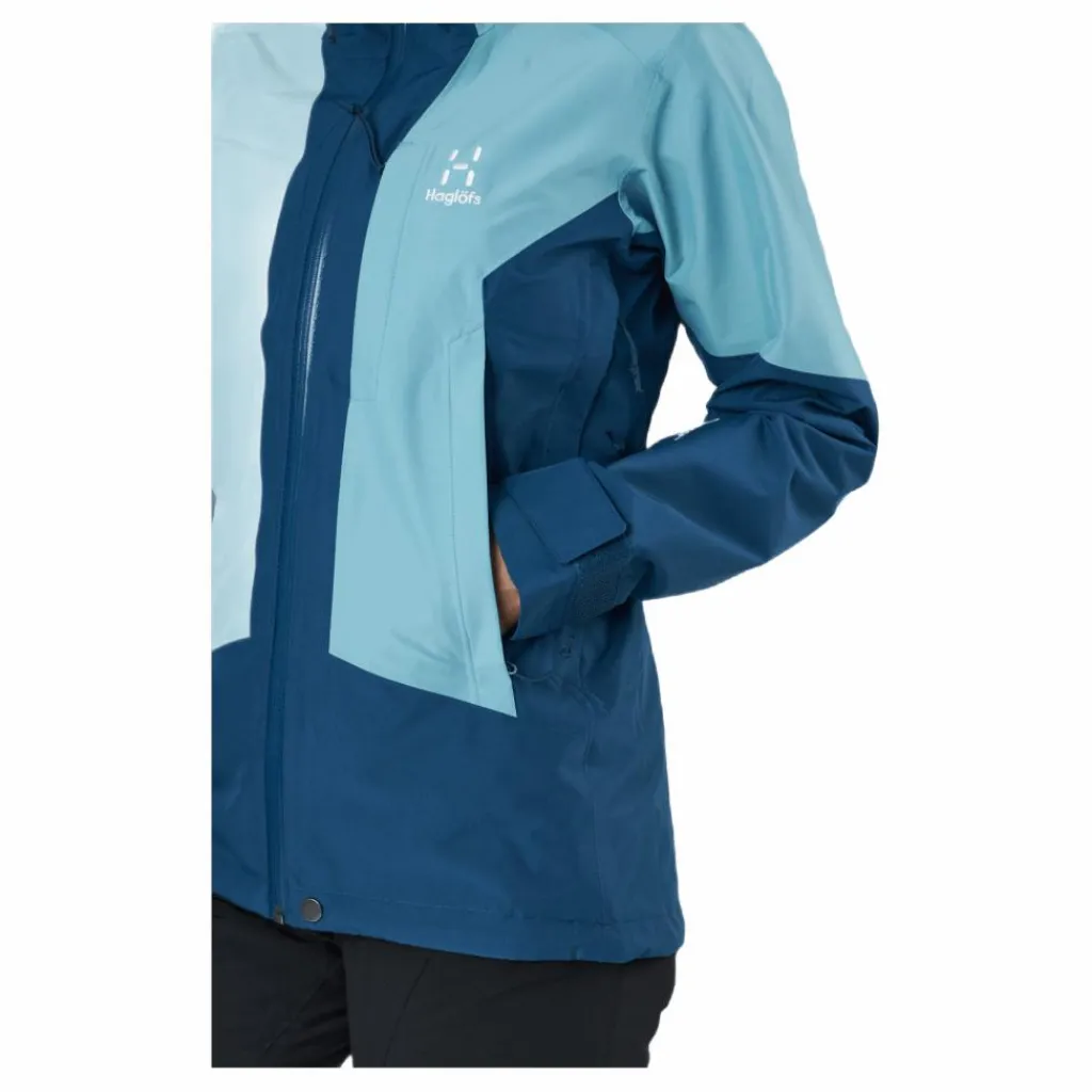 Haglöfs Lumi Jacket Women Dark Ocean/frost Blue Blå Best