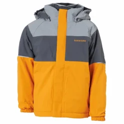 Didriksons Lux Kids Jacket Yellow Flerfärgad Discount
