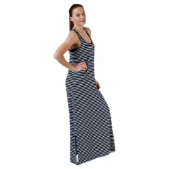 Tenson Lynnet Dress Blue/White Flerfärgad Sale
