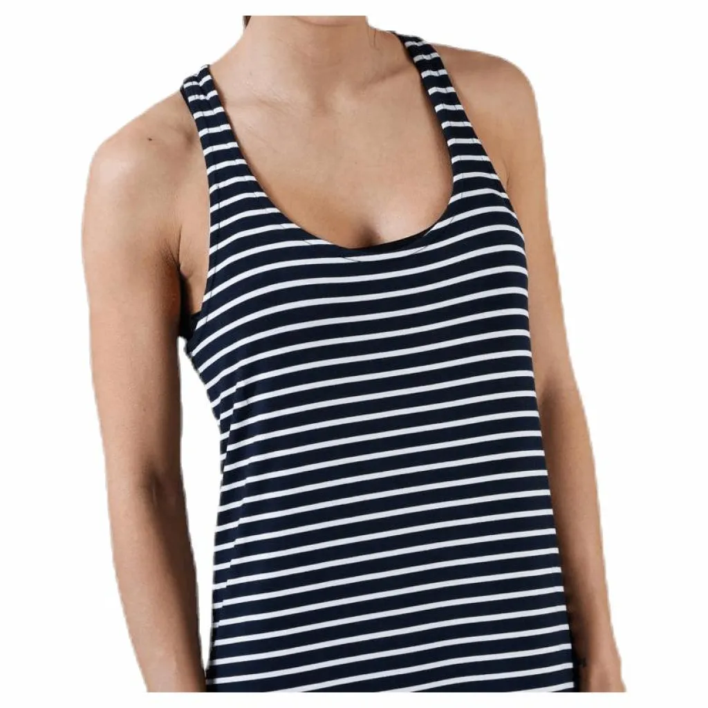 Tenson Lynnet Dress Blue/White Flerfärgad Sale