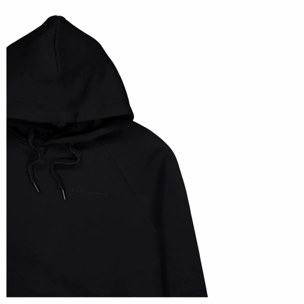 Peak Performance M Original Small Logo Hood Black Svart Clearance
