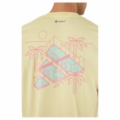 adidas Tennis M Padel Graphic Tee Gul New