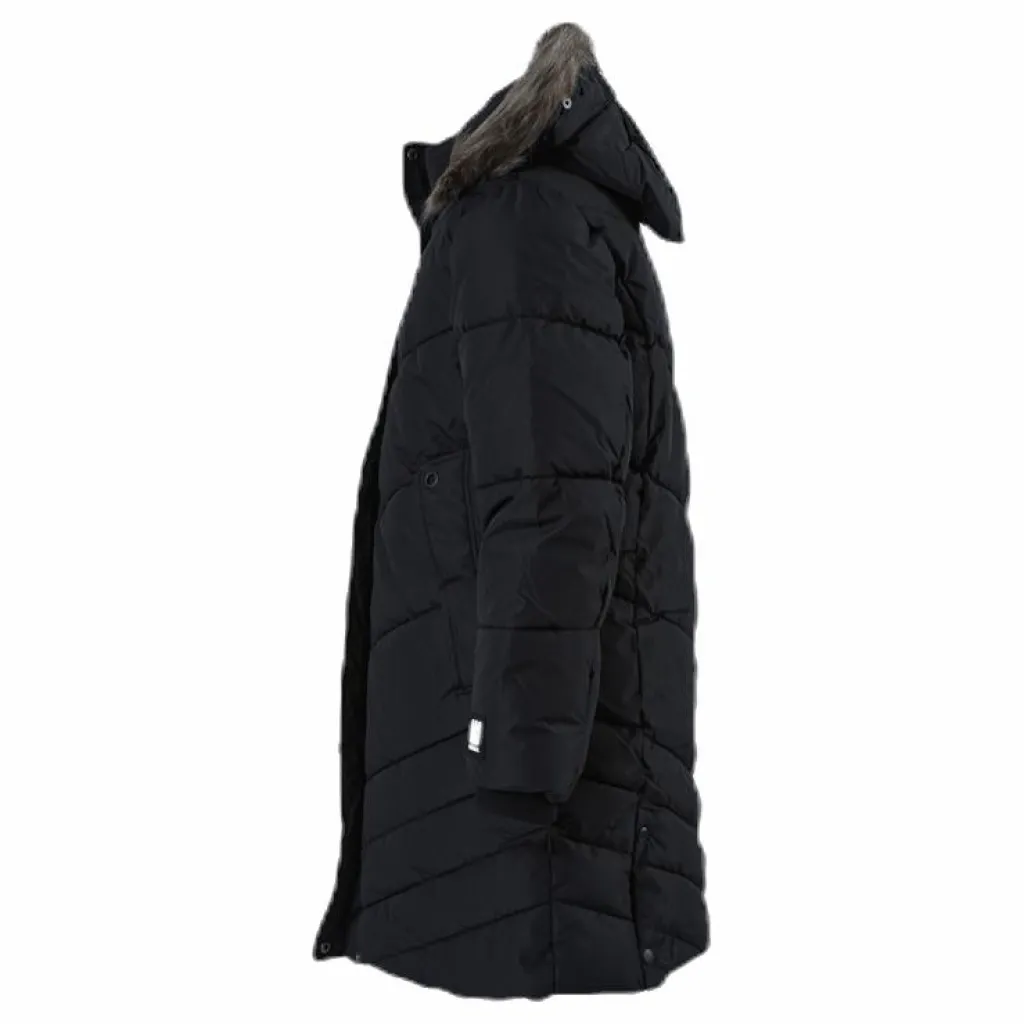 Name It Mabecca Long Puffer Jacket Black Svart