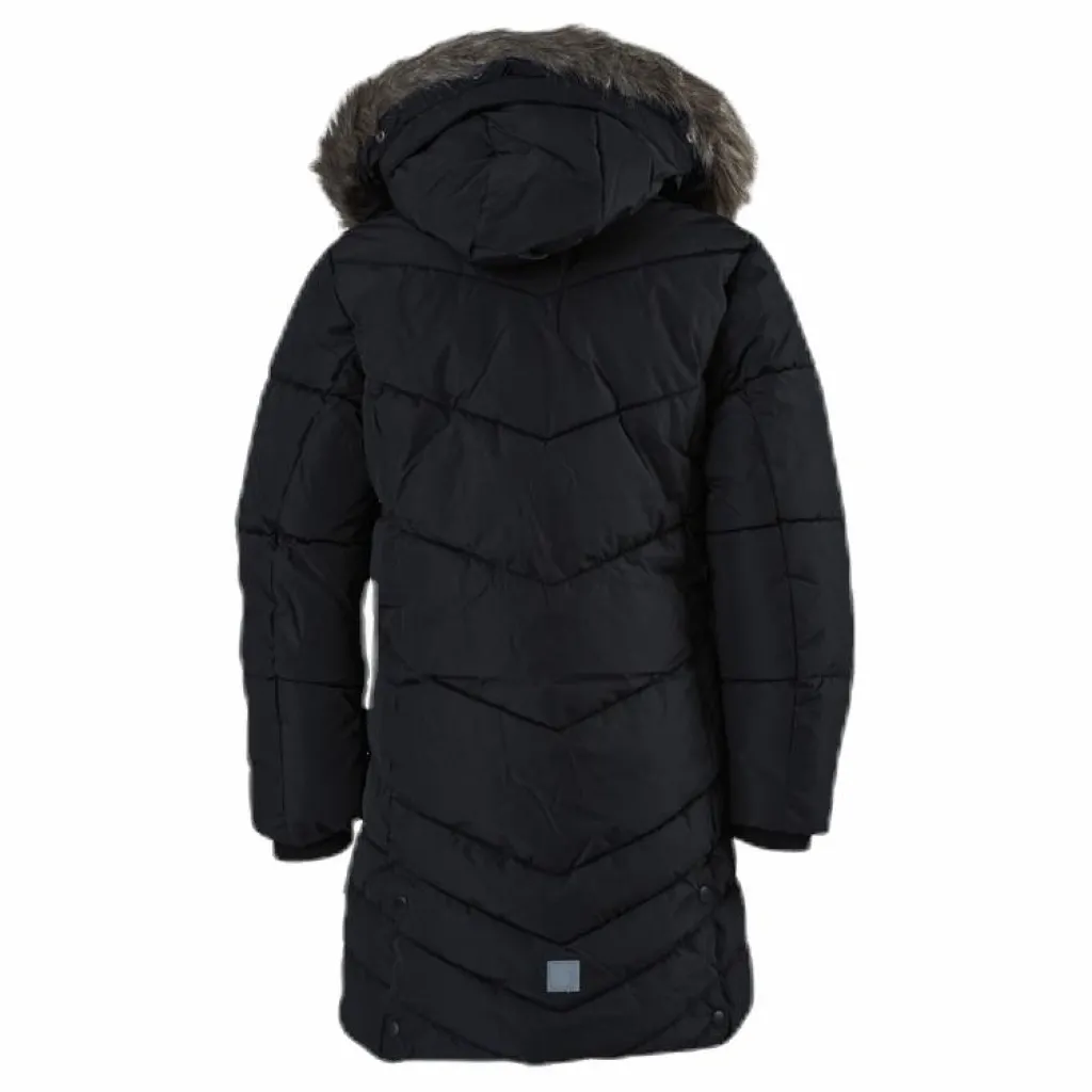 Name It Mabecca Long Puffer Jacket Black Svart