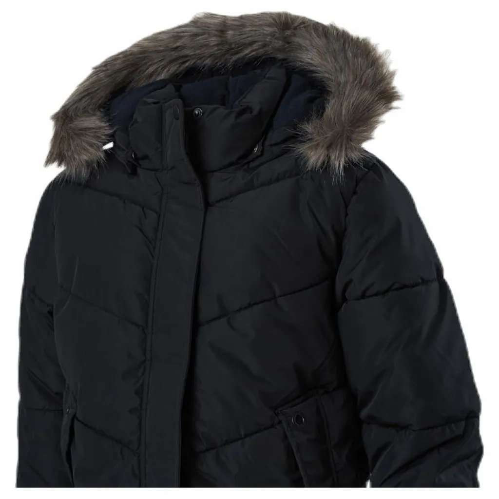 Name It Mabecca Long Puffer Jacket Black Svart
