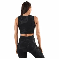 Only Play Mado Aop Cropped Training Top Black Svart Best
