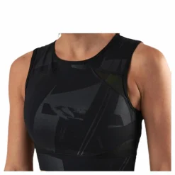 Only Play Mado Aop Cropped Training Top Black Svart Best