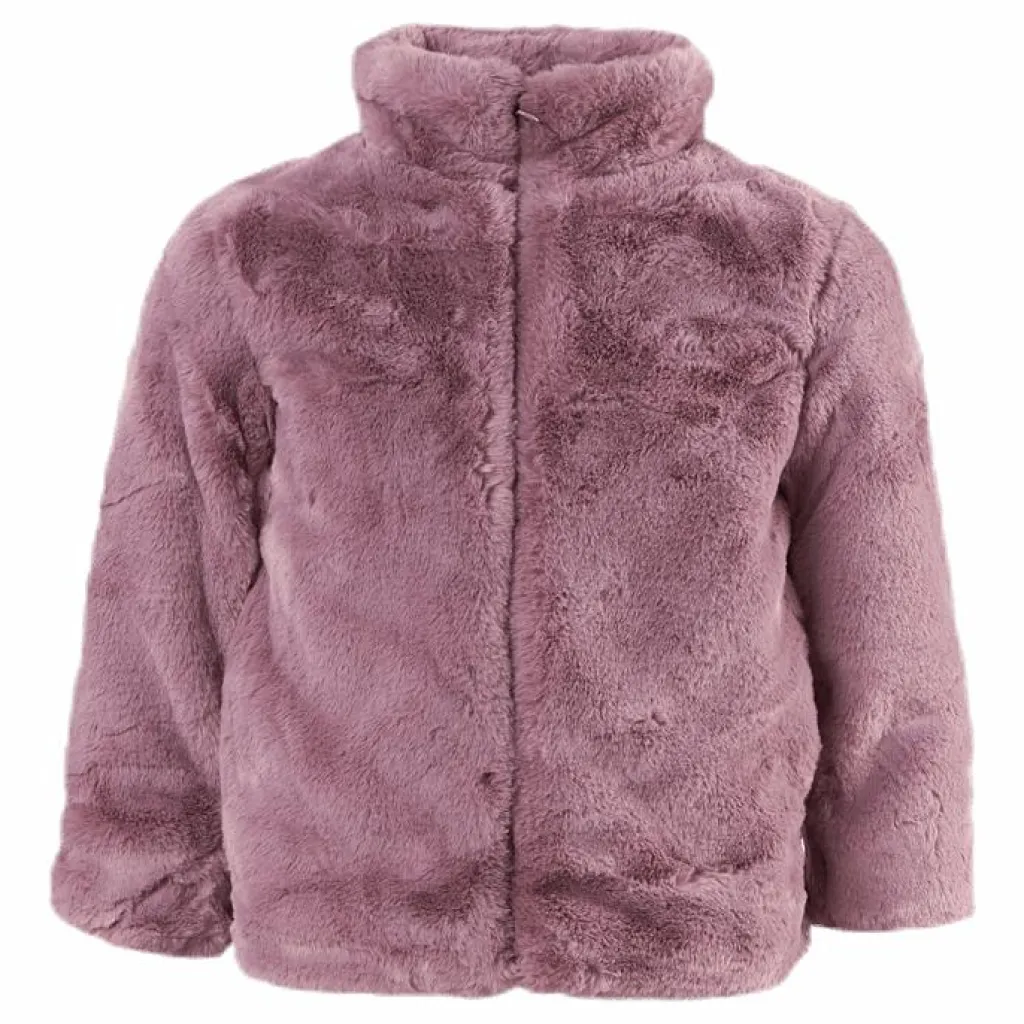 Mamy Faux Fur Jacket Purple*Name It Discount
