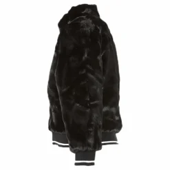 Manette Faux Fur Bomber Jacket Black*Name It