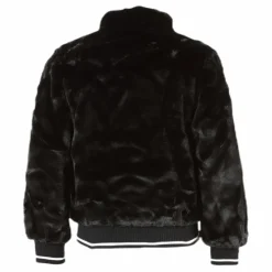 Manette Faux Fur Bomber Jacket Black*Name It
