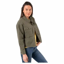 Only Marina Crop Jacket Green Grön