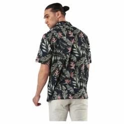Jack & Jones Marty Organic Shirt Ss Blue Blå Discount